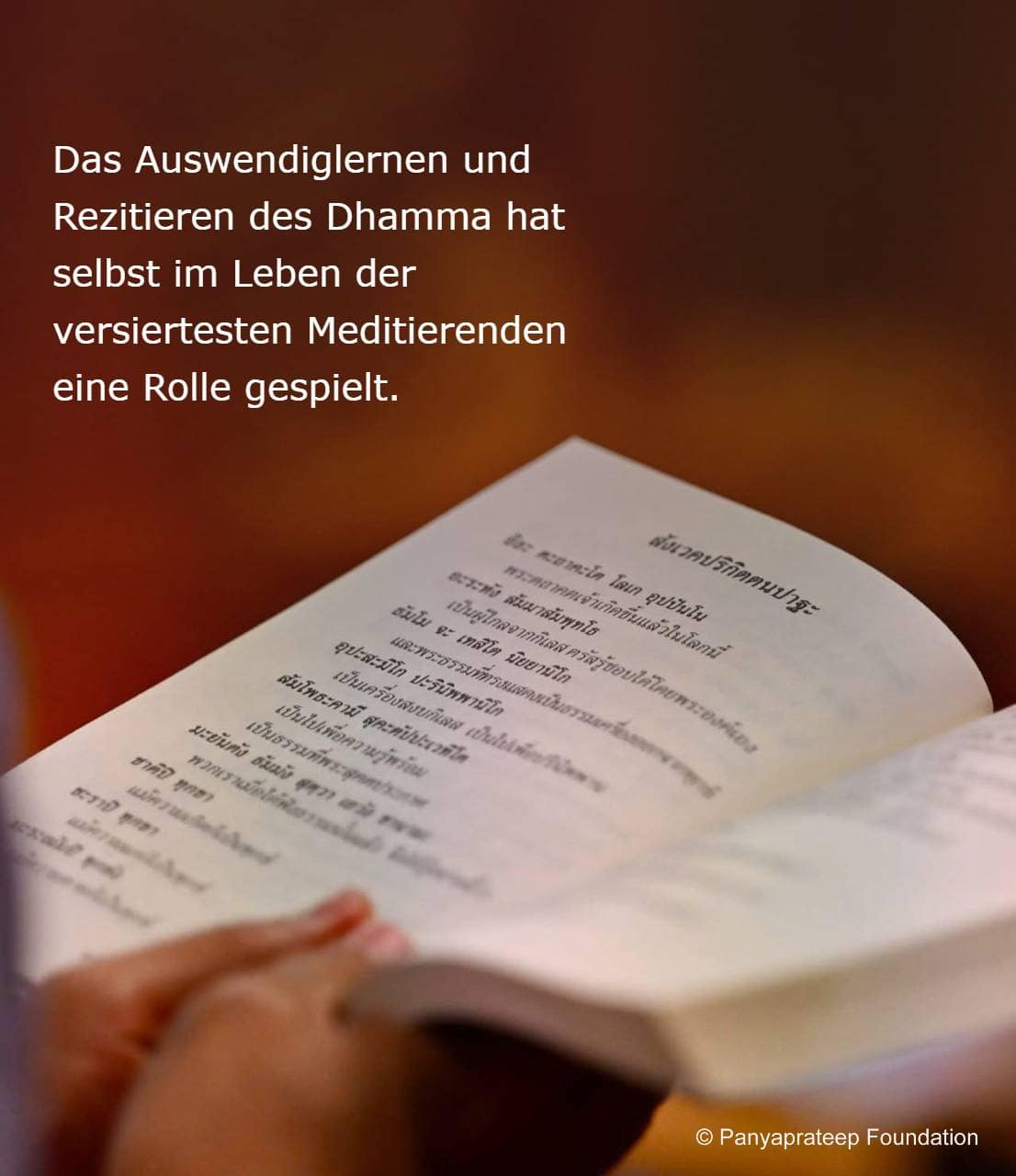 Rezitation als Teil der Praxis